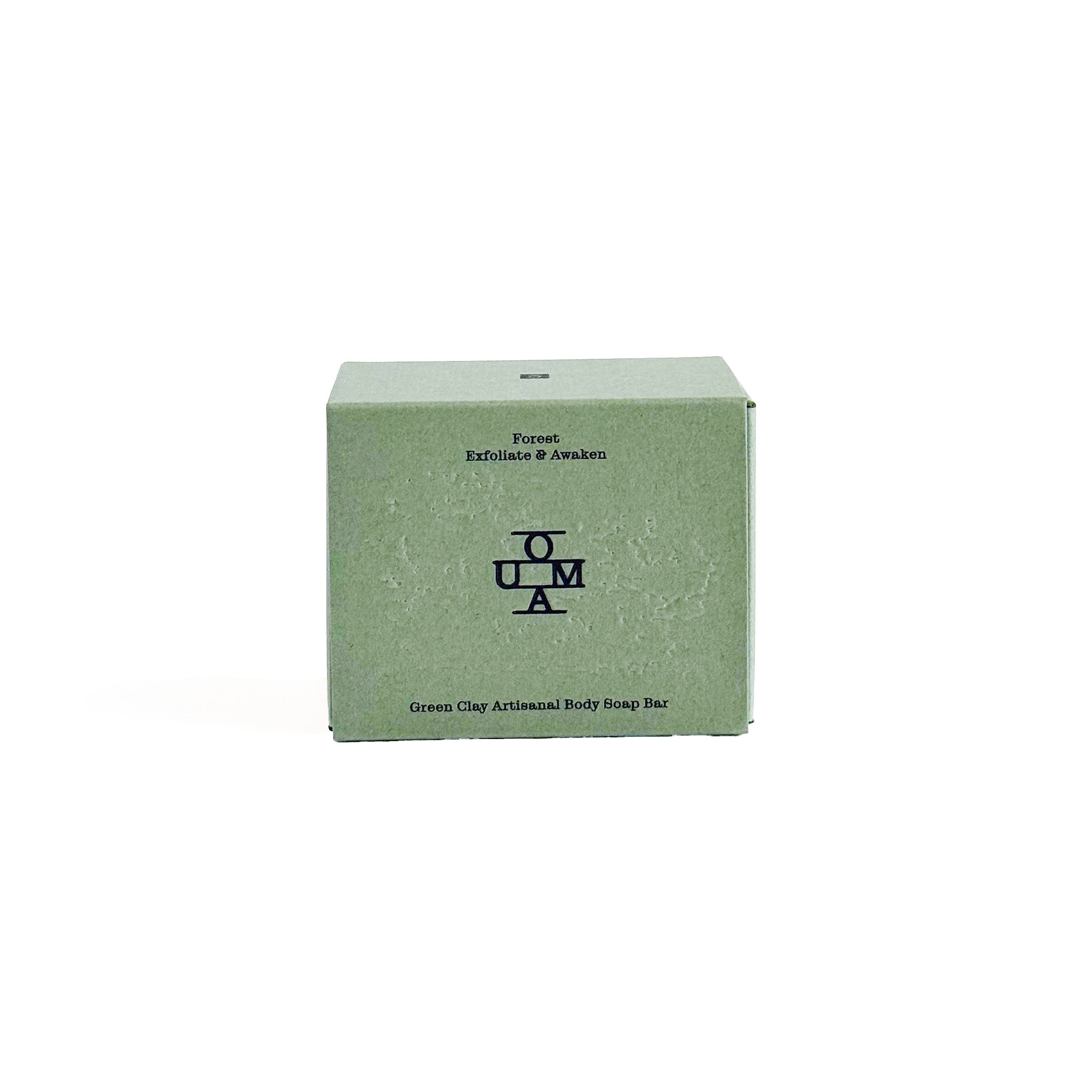 No. 003 Forest soap bar packaging with 'OUMA' branding on a white background